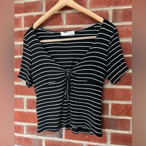 Urban Outfitters stripped peekaboo top